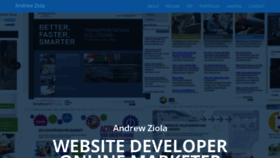 What Andrewziola.com website looked like in 2019 (4 years ago)
