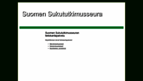 What Apps.genealogia.fi website looked like in 2019 (4 years ago)