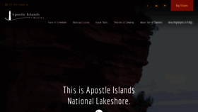 What Apostleisland.com website looked like in 2019 (4 years ago)