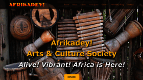What Afrikadey.com website looked like in 2019 (4 years ago)