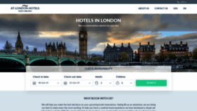 What Atlondonhotels.com website looked like in 2019 (4 years ago)