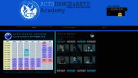 What Actsdanceacademy.net website looked like in 2019 (4 years ago)