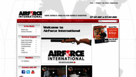 What Airforceinternational.com website looked like in 2019 (4 years ago)