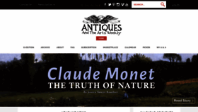 What Antiquesandthearts.com website looked like in 2019 (4 years ago)