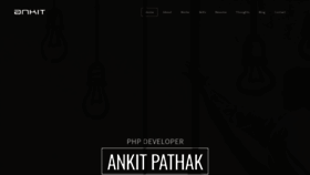 What Ankitpathak.com website looked like in 2019 (4 years ago)