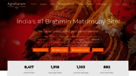 What Agraharammatrimony.com website looked like in 2019 (4 years ago)