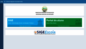 What Araguatins.sigeescola.com.br website looked like in 2019 (4 years ago)