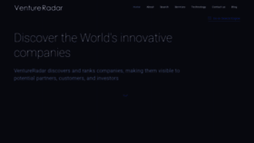 What About.ventureradar.com website looked like in 2019 (4 years ago)