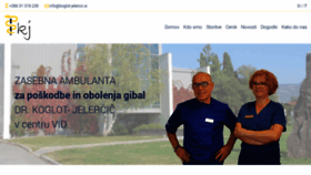 What Ambulanta-koglot-jelercic.si website looked like in 2019 (4 years ago)
