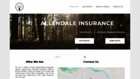 What Allendaleinsurance.com website looked like in 2019 (4 years ago)