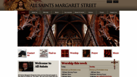 What Allsaintsmargaretstreet.org.uk website looked like in 2019 (4 years ago)