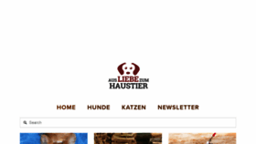 What Ausliebezumhaustier.de website looked like in 2019 (4 years ago)