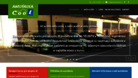 What Autoskolacool.cz website looked like in 2019 (4 years ago)