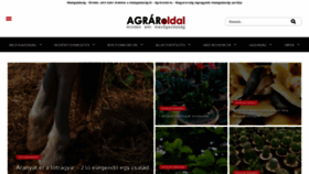 What Agraroldal.hu website looked like in 2019 (4 years ago)
