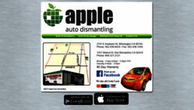 What Appleautocenter.com website looked like in 2019 (4 years ago)