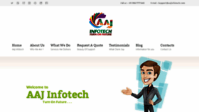 What Aajinfotech.com website looked like in 2019 (6 years ago)