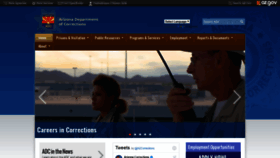 What Azcorrections.gov website looked like in 2019 (4 years ago)