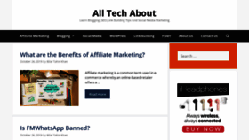 What Alltechabout.com website looked like in 2019 (4 years ago)