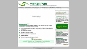 What Aerialpak.com website looked like in 2019 (4 years ago)