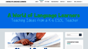 What Aworldoflanguagelearners.com website looked like in 2019 (4 years ago)