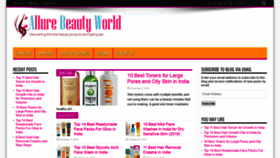 What Allurebeautyworld.com website looked like in 2019 (4 years ago)