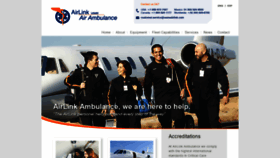 What Airlinkambulance.com website looked like in 2019 (4 years ago)