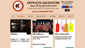 What Artifactsli.com website looked like in 2019 (5 years ago)