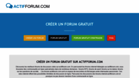 What Actifforum.com website looked like in 2019 (4 years ago)