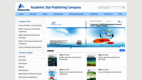What Academicstar.us website looked like in 2019 (4 years ago)