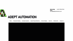 What Adept-automation.co.uk website looked like in 2019 (4 years ago)