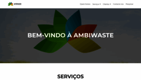 What Ambiwaste.pt website looked like in 2019 (4 years ago)
