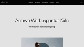 What Aclewe.de website looked like in 2019 (4 years ago)