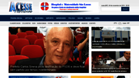 What Acessenoticias.com.br website looked like in 2019 (4 years ago)