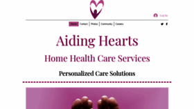 What Aidinghearts.org website looked like in 2019 (6 years ago)