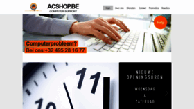 What Acshop.be website looked like in 2019 (4 years ago)
