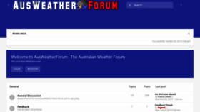 What Ausweatherforum.com website looked like in 2019 (4 years ago)