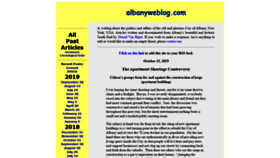 What Albanyweblog.com website looked like in 2019 (4 years ago)