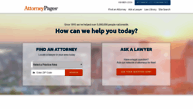 What Attorneypages.com website looked like in 2019 (4 years ago)