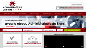 What Administrateurs-de-biens.fr website looked like in 2019 (4 years ago)
