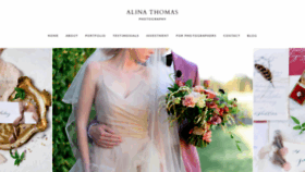 What Alinathomas.com website looked like in 2019 (4 years ago)