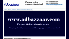 What Adbazzaar.in website looked like in 2019 (4 years ago)
