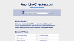What Anonlinkchecker.com website looked like in 2019 (4 years ago)