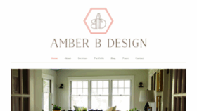What Amberbdesignstudio.com website looked like in 2019 (4 years ago)