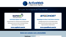 What Activeweb.com.br website looked like in 2019 (4 years ago)