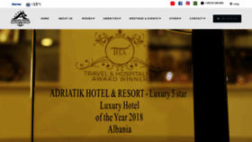 What Adriatikhotel.com website looked like in 2019 (4 years ago)