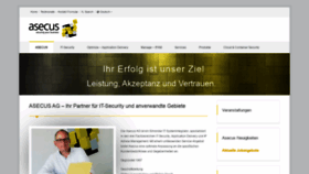 What Asecus.ch website looked like in 2019 (4 years ago)