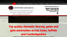 What Advantagefencingandgates.co.uk website looked like in 2019 (4 years ago)