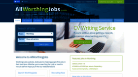 What Allworthingjobs.com website looked like in 2019 (4 years ago)