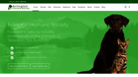 What Arlingtonhumanesociety.org website looked like in 2019 (4 years ago)