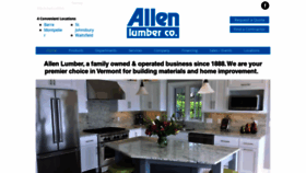 What Allenlumbercompany.com website looked like in 2019 (4 years ago)